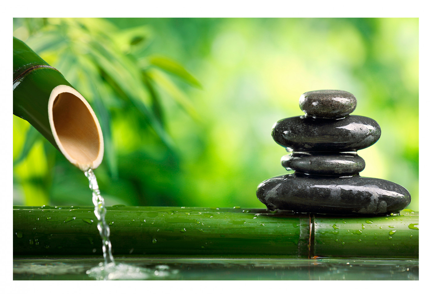 Картина-часы бамбук Картина-часы бамбук